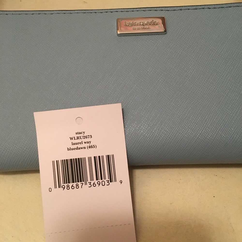 Kate Spade Laurel Way Stacy Wallet NWT BLUE DAWN